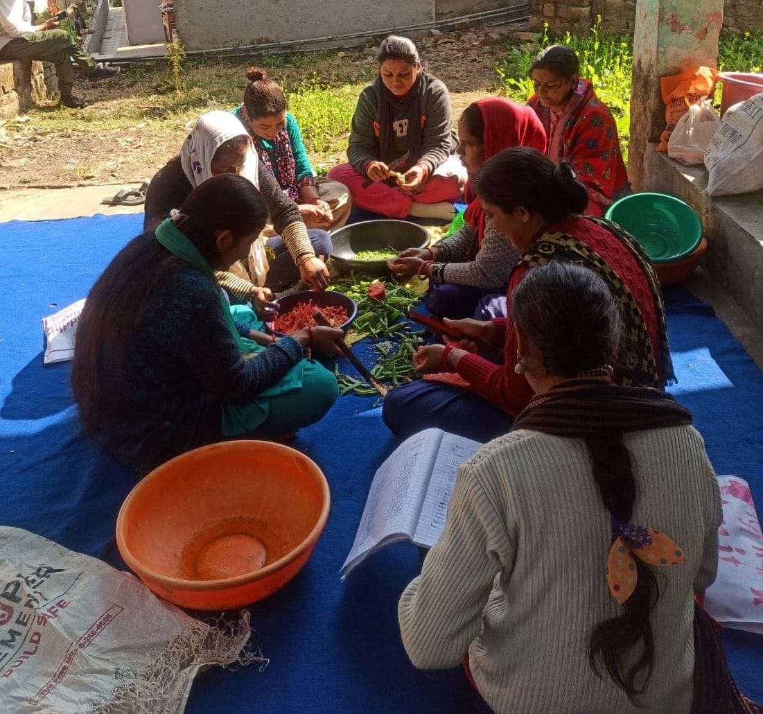 Women of the group are earning livelihood from pickles and jams