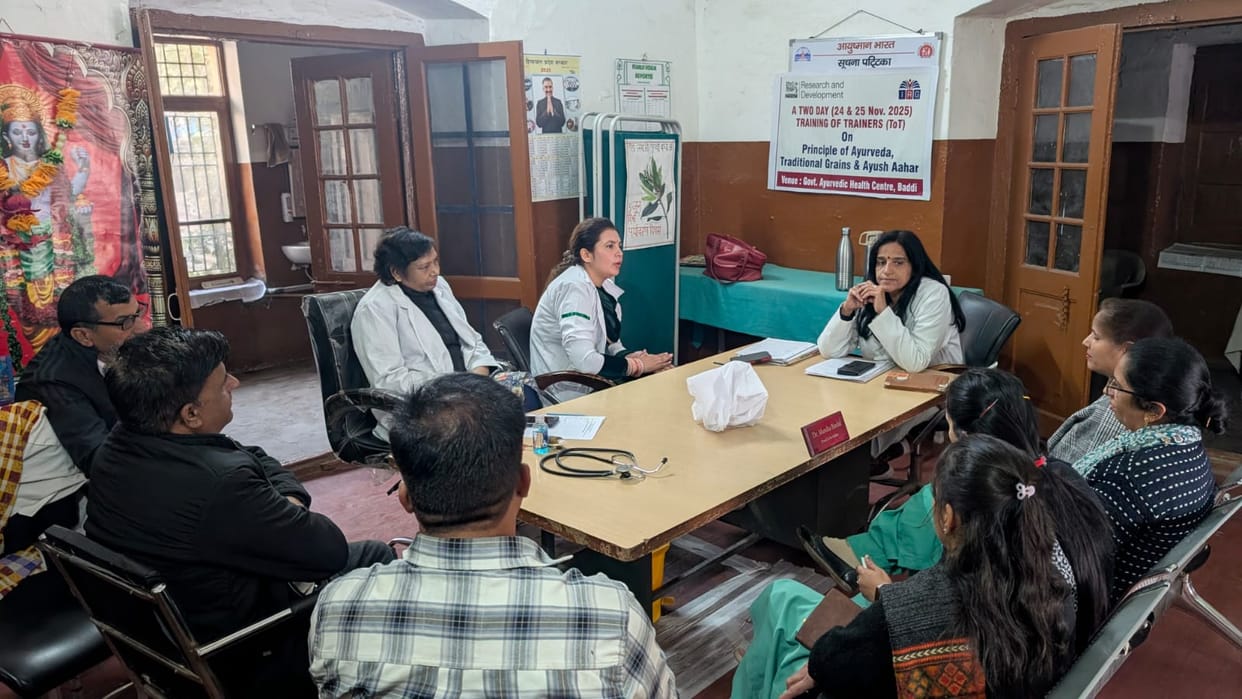 Information about traditional grains and Ayush diet was given to the people