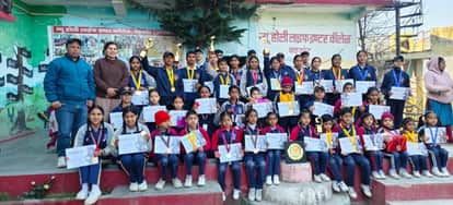 Divya wins the Rangotsav competition