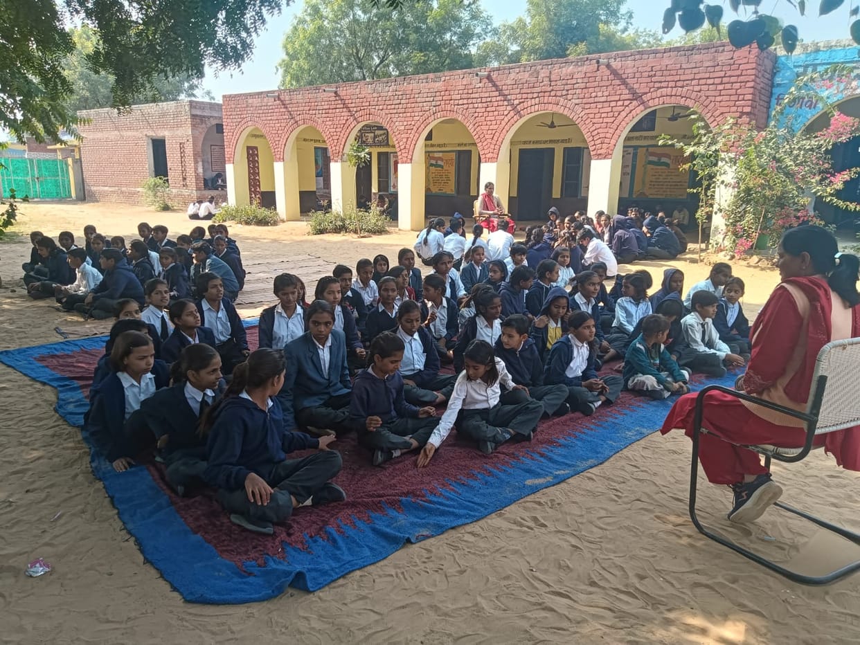 Classes in the open... only if they are saved from the cold will the daughters study
