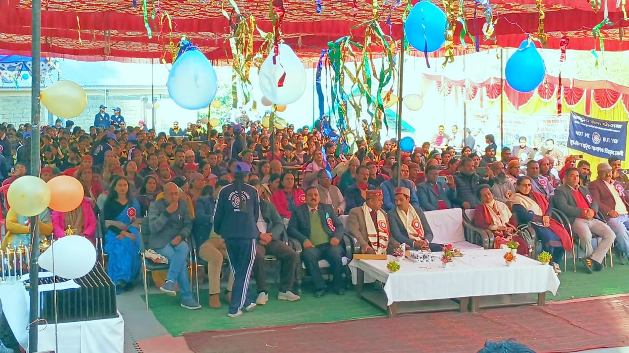 Meritorious students were honored in the annual function of Kanya School Aani
