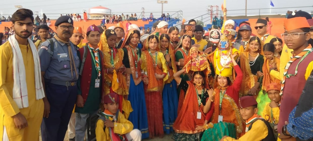 The district's scout guides displayed indomitable courage at the National Jamboree.