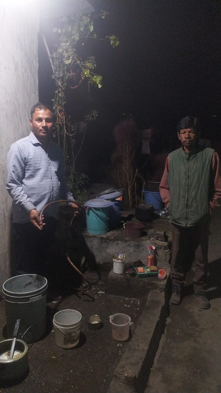 The bone-chilling cold has villagers quenching their thirst with wells and streams.