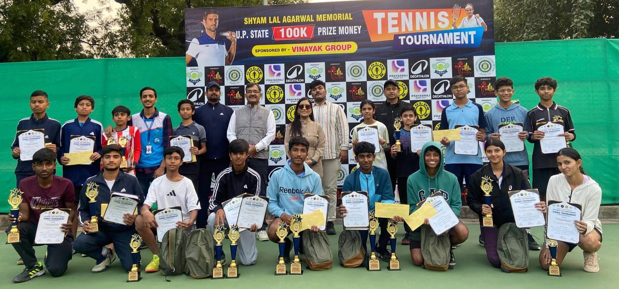 Prayagraj players dominated the tennis competition