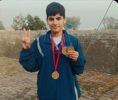 Kharal's daughter Tamanna won three medals in the Dragon Boats Nationals.
