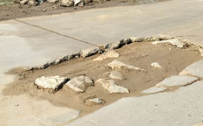 The road has been dug up for six months, leaving drivers upset