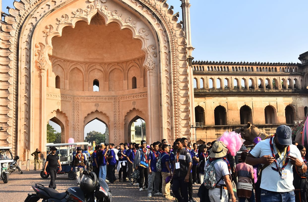 300 foreign scouts and guides got acquainted with the culture, food and clothing of Awadh.