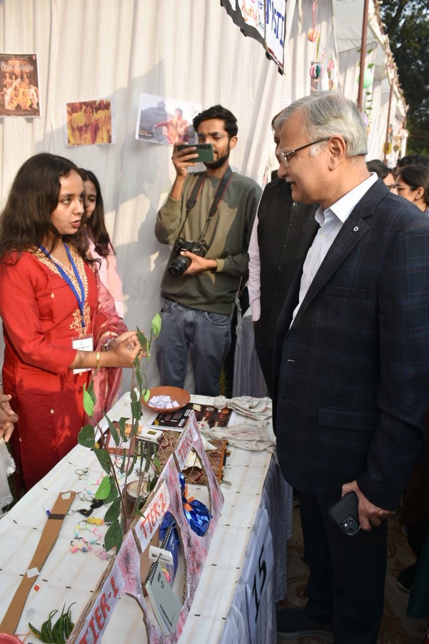 Students gave a captivating display of Indian culture through art