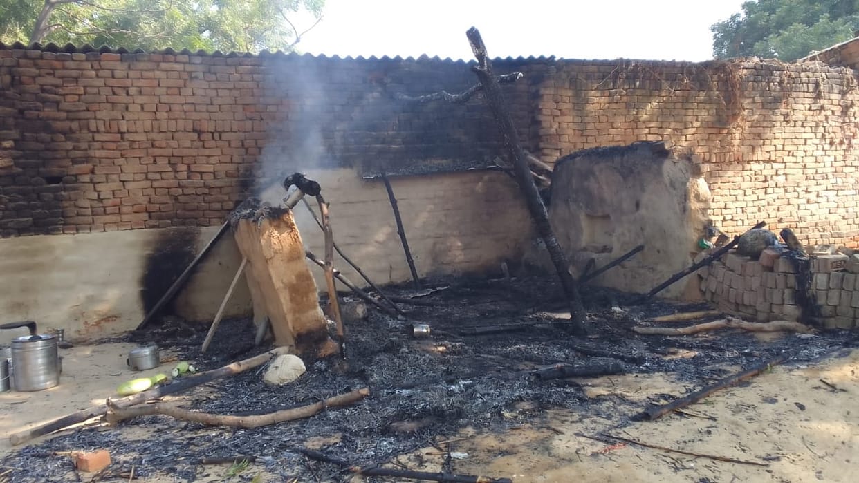 Eight injured in stone-pelting and fighting over plot division