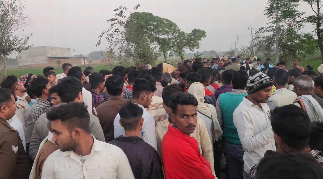 A tractor-trolley engaged in illegal mining collides with a motorcycle, resulting in the death of a woman and widespread uproar.