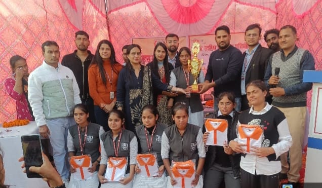 Students Shivani and Zubair Rizvi were first in long jump.