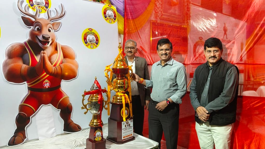 Unveiling of the logo and trophy of the wrestling competition