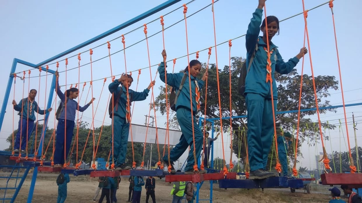 Scout-Guide excelled in adventure and yoga.