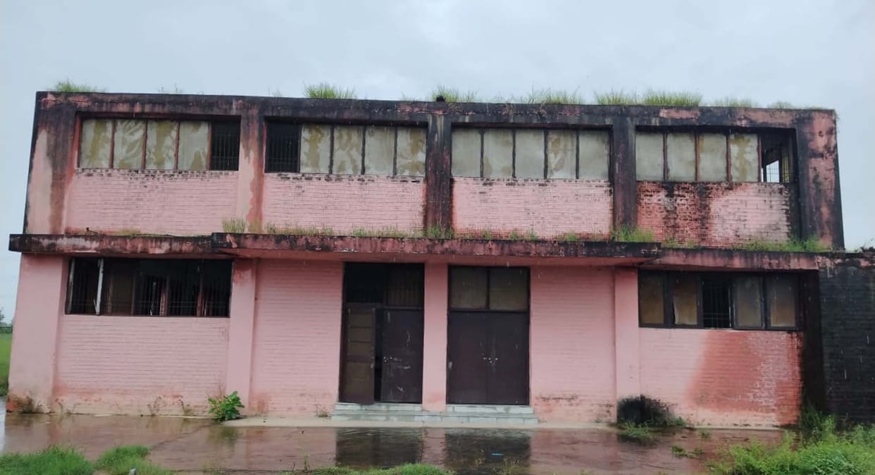Lahadpur stadium in a dilapidated condition due to lack of maintenance