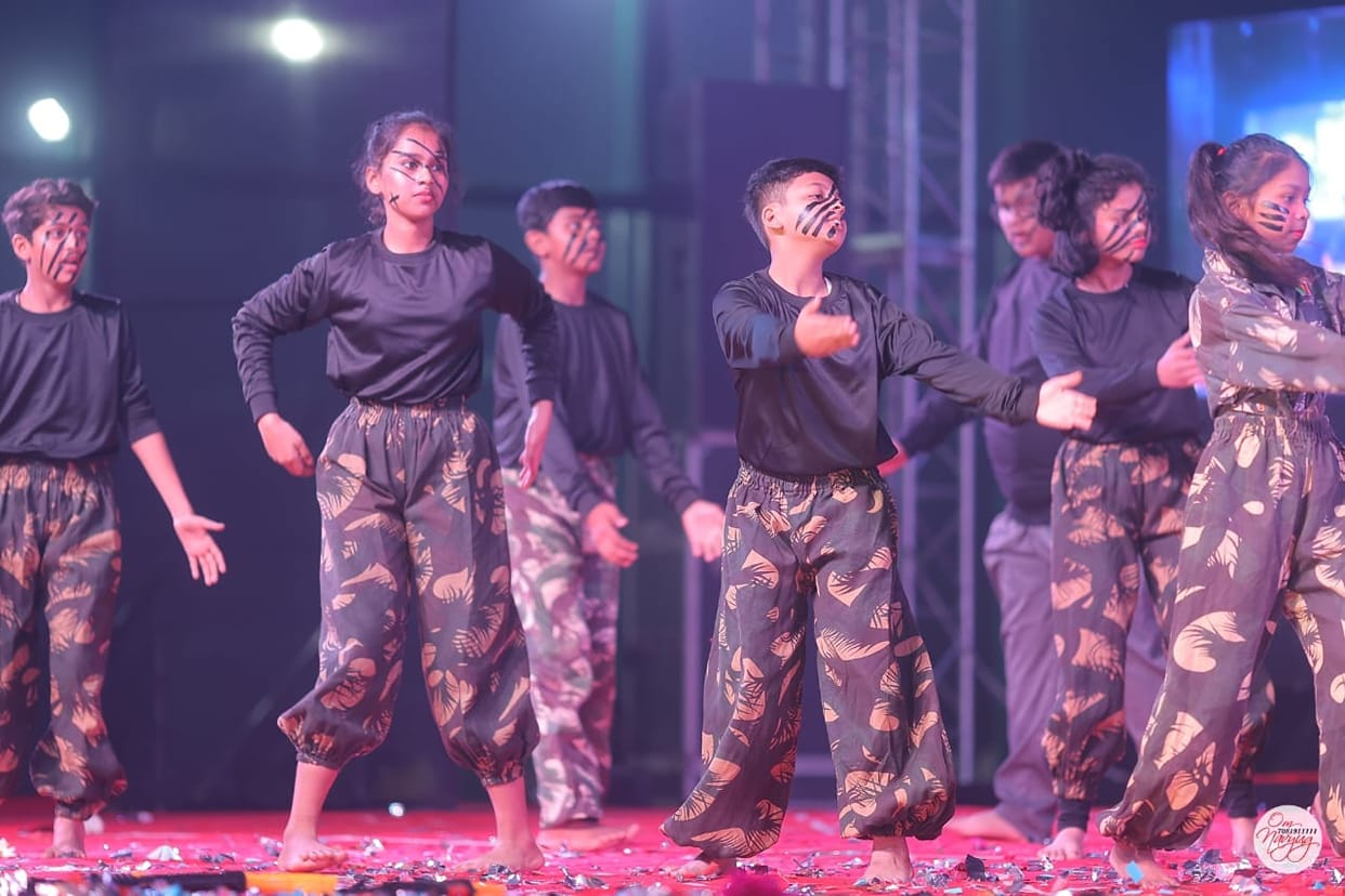 Children created a buzz with their colourful performances