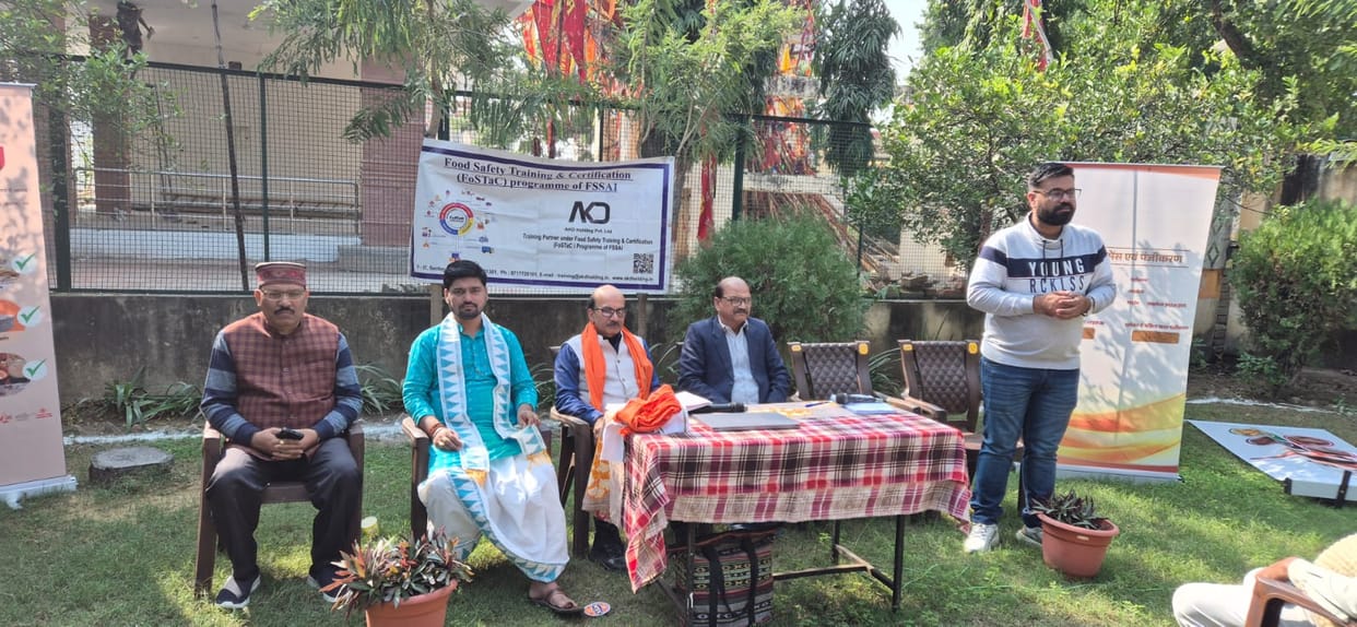 The Food Department team set up a camp at Balaji Temple.