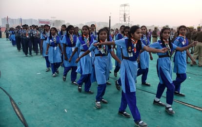 Lucknow: Amid tight security, the President will spend 90 minutes among the Scout Guides, with 15,000 young pe