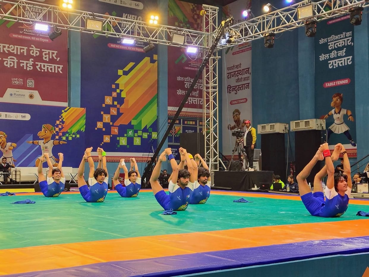 Yogasana shines in Khelo India University Games held in Jodhpur