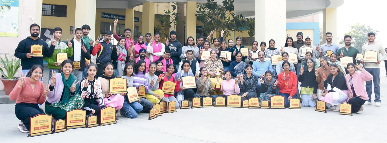 Chaudhary Bansi Lal University team was runner-up in the Youth Festival