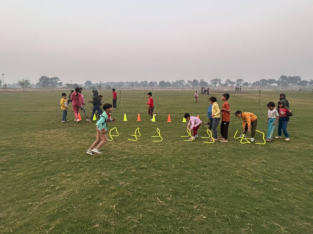 A sports stadium equipped with modern facilities will soon be ready on 8 acres of land in Dohka Hariya.