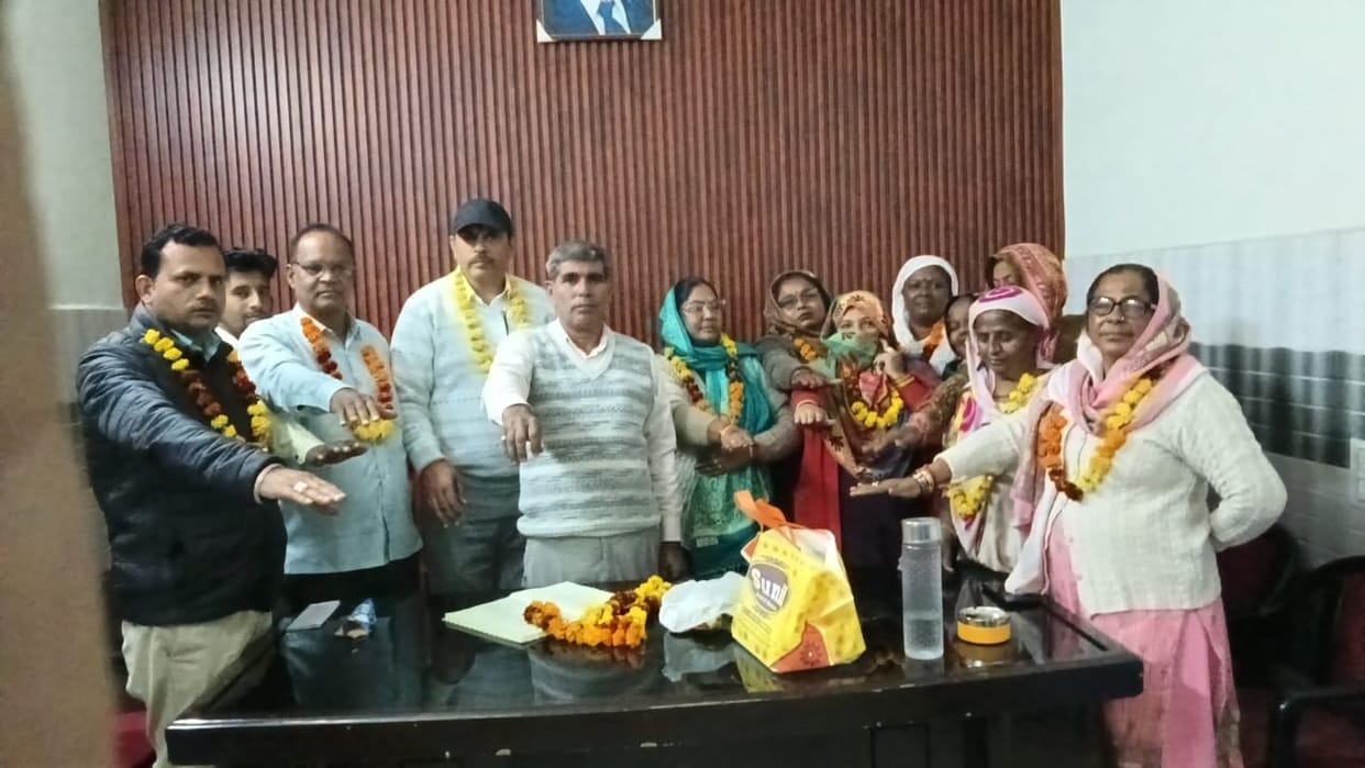 Raja Bhai again became the district head of the Municipal Employees Union