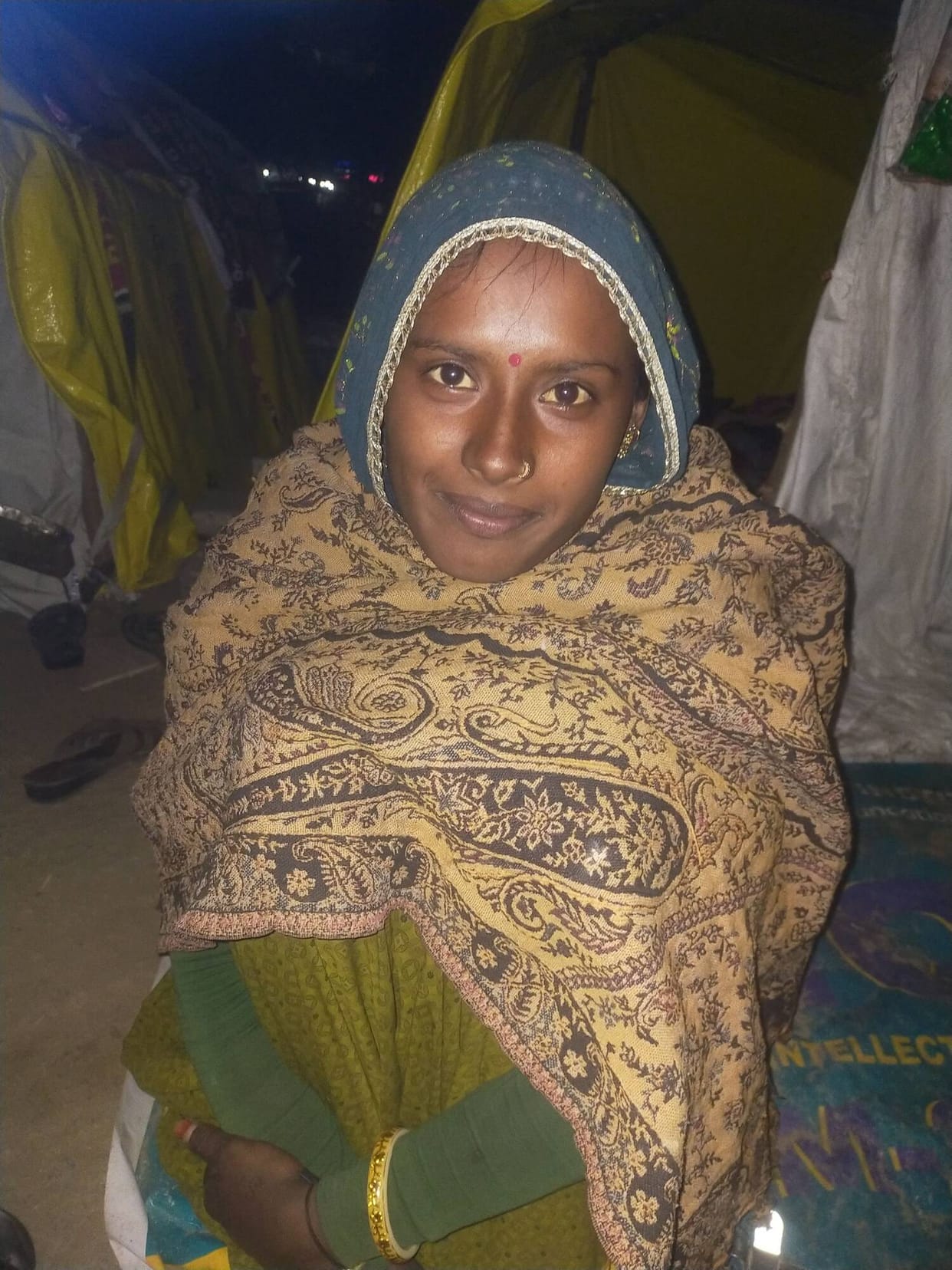 Life is confined to tarpaulin on cold nights