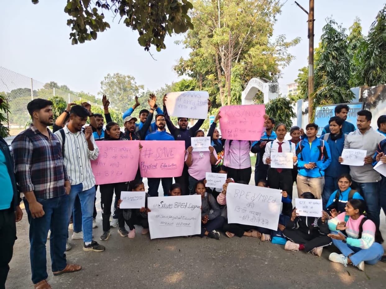 Students angry over non-recognition of B.P.Ed. and M.P.Ed. degrees for jobs