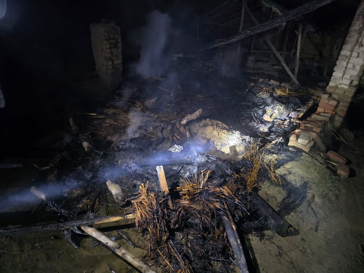 Elderly man burnt alive in hut