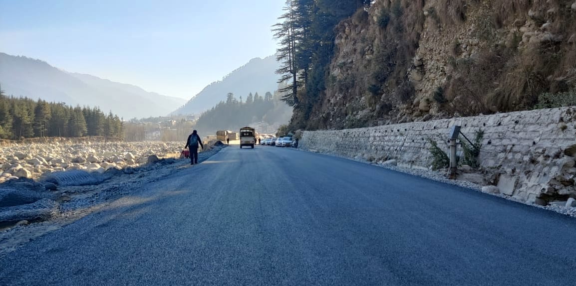 Vehicles running on Chakachak four lane bypass