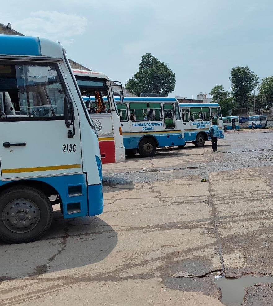 The industrial bus service connecting industrial areas to Rewari city could not be started.