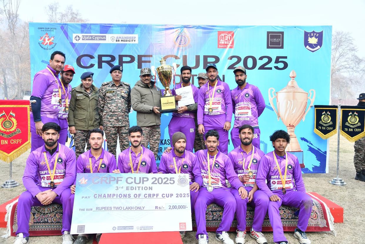 Srinagar, CPRF Cup, Murad Seventh Street Srinagar, Won Championship