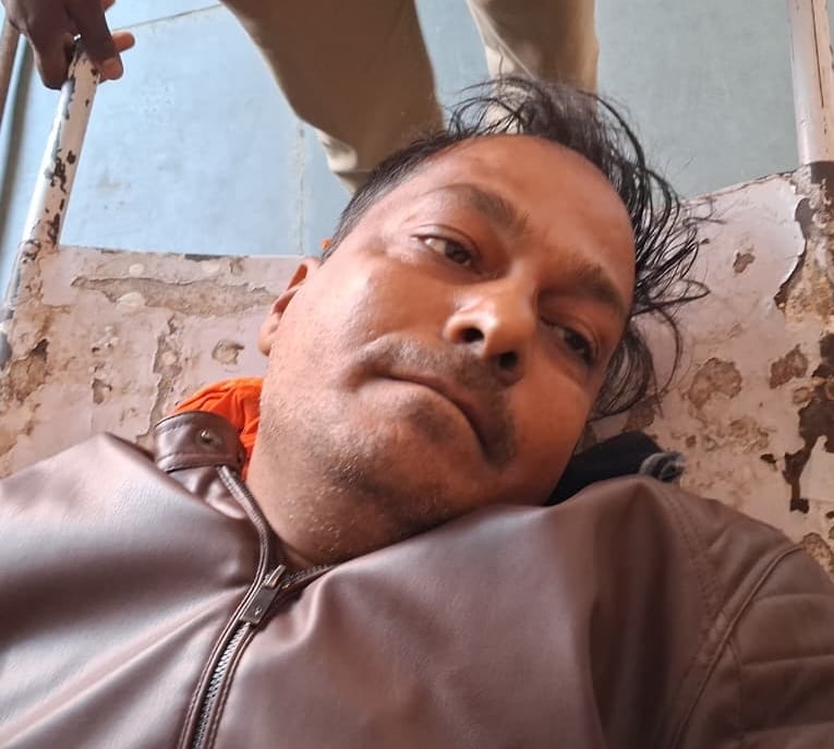 Police admitted him as injured in an accident, two bullets were found during the operation.