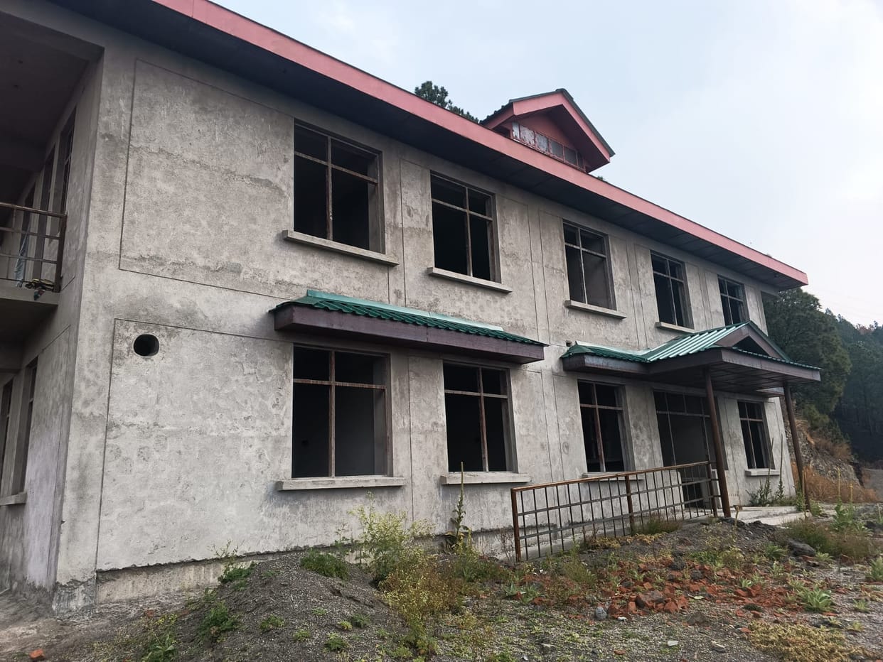 The construction of the PHC building in Delath has been stalled for three years.