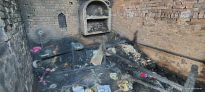 Cylinder exploded while cooking, house damaged