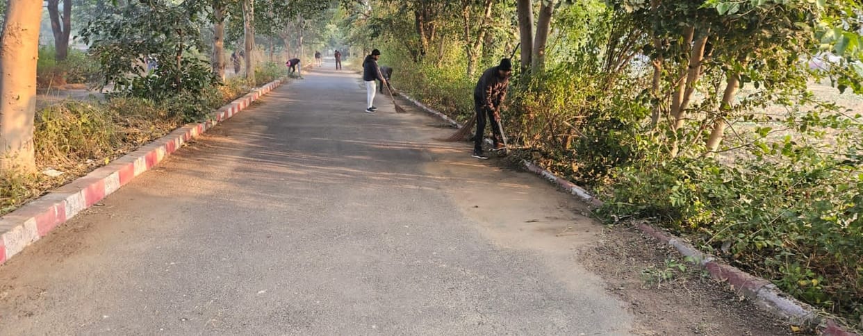 Social workers launched a cleanliness drive