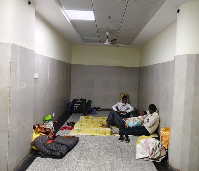 The nights are getting cold... there are no shelters