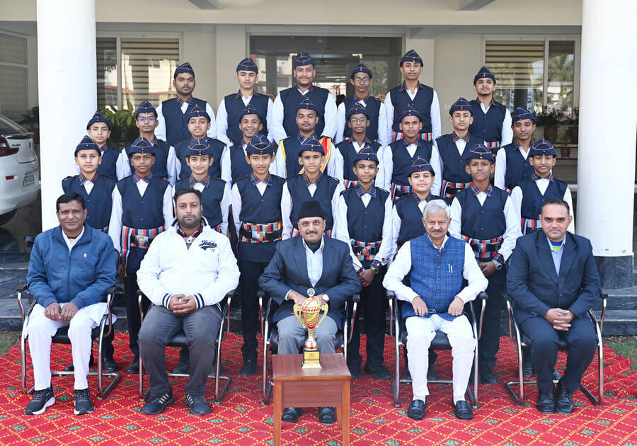 Gurukul Kurukshetra stood second in the state level band competition.