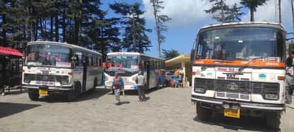 Passengers are facing problems due to lack of buses in Lohaghat depot.