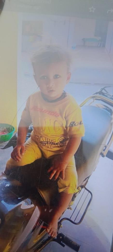 Father and son fell from the roof after coming in contact with HT line, innocent child died.