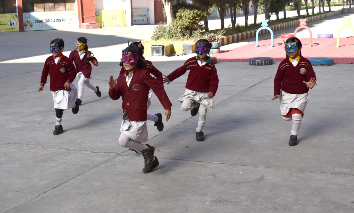 Nursery wing children showcased their talent in the Fitbit activity.