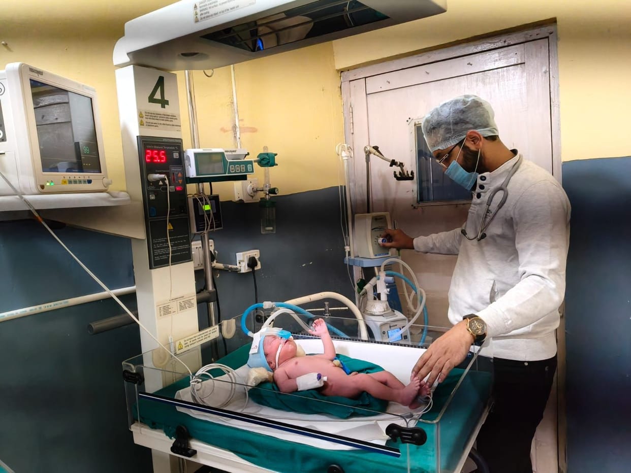 Bubble C-Pap machine becomes life-saving for newborns
