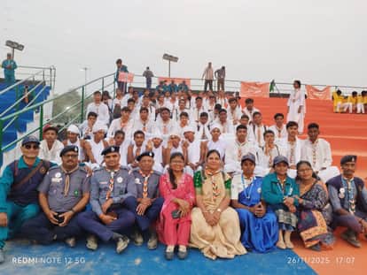 Sant Kabir's tableau was the center of attraction in the Scout Guide Jamboree program.