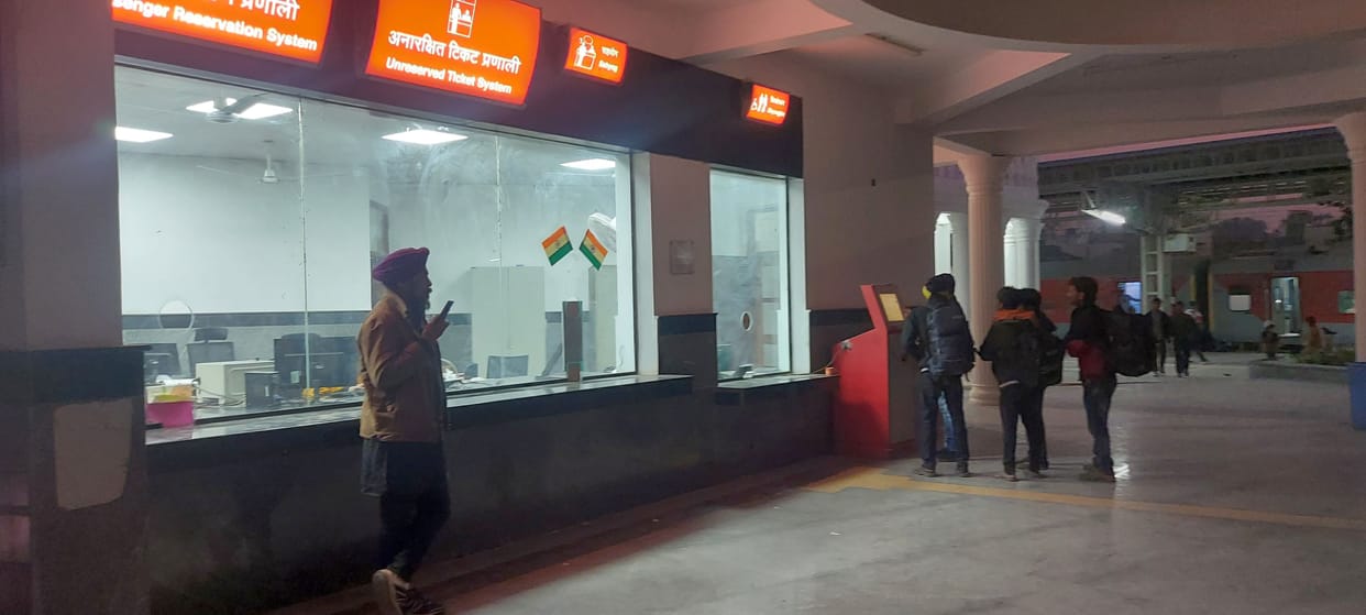 Troubles over... AVT machine started functioning at the railway station