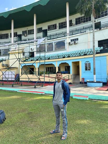 Tanmay of Rohtak wielded spin...9 Tamil Nadu players were dismissed.