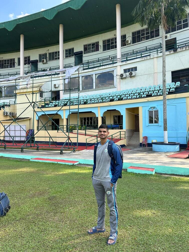 Tanmay of Rohtak wielded spin...9 Tamil Nadu players were dismissed.