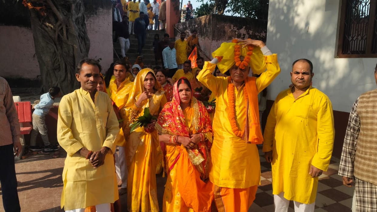Bhagwat Katha begins with grand Kalash Yatra