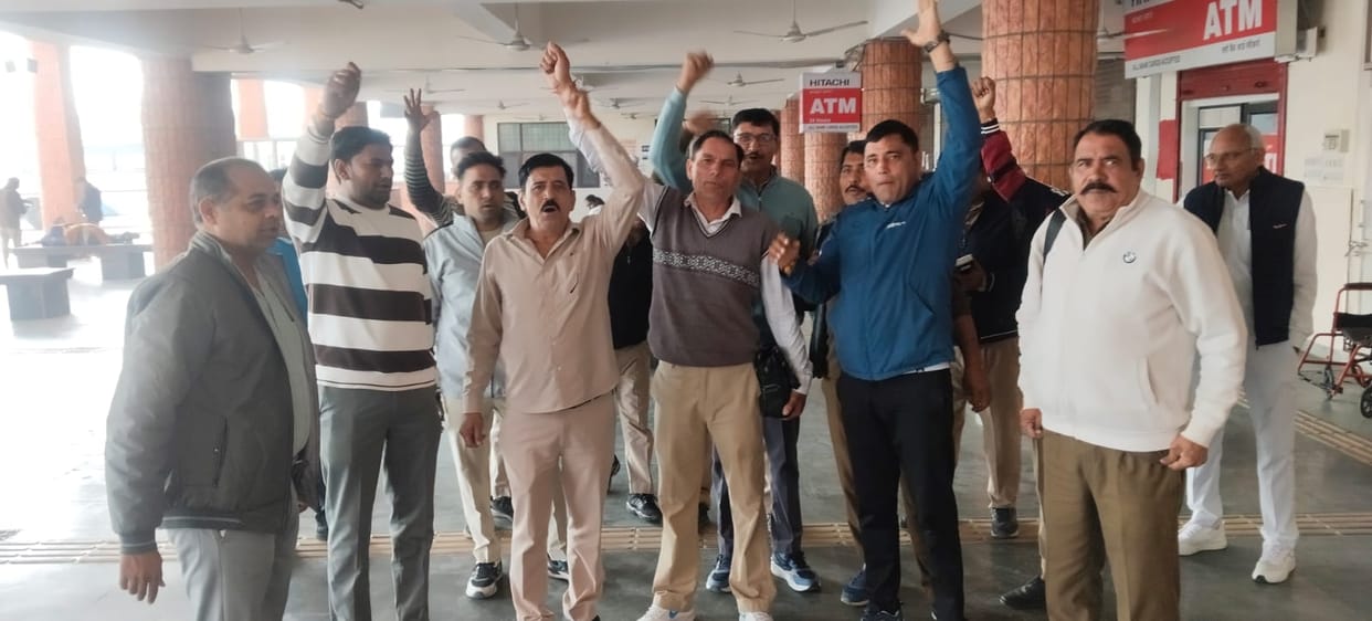 Demonstration in support of Punjab Roadways employees
