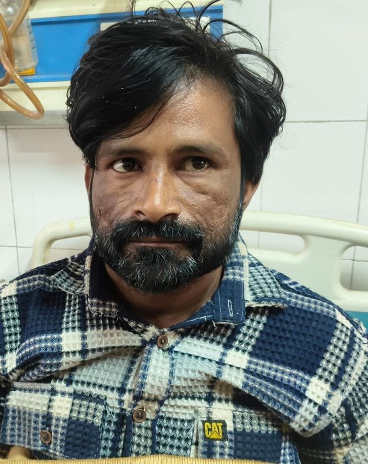 Two thieves trying to sell a stolen buffalo were injured in an encounter when they were hit by a police bullet in the leg.