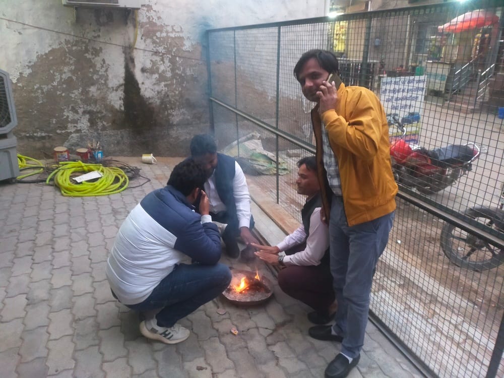 Severe cold...Narnaul's mercury reached 5.2 degrees Celsius