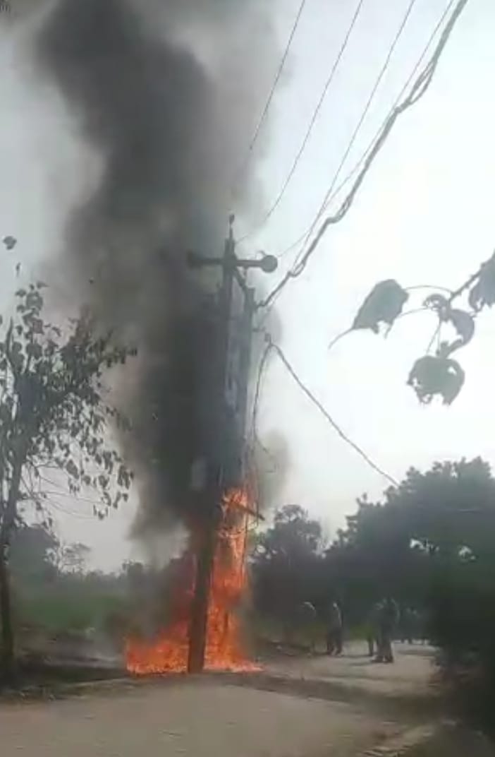 Fire breaks out in transformer, power supply to 120 houses disrupted